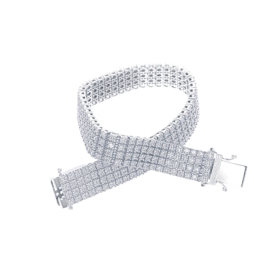 4 Row Diamond Tennis  Bracelet