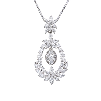 Fancy Shape Diamond Pendant