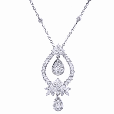 Fancy Shape Diamond Pendant