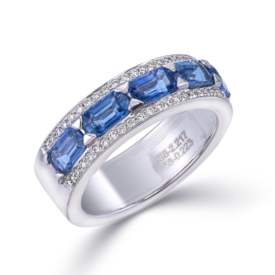 Blue Sapphire Ring Band