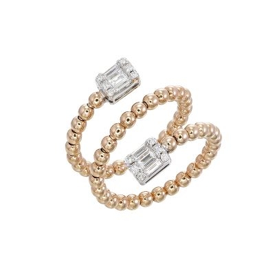Diamond Spiral Ring