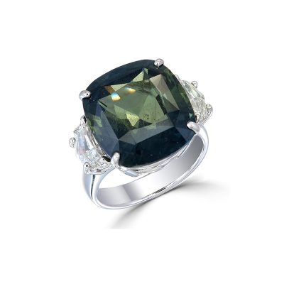 Green Sapphire Ring