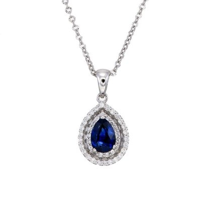 0.98ct. Blue Sapphire Pendant