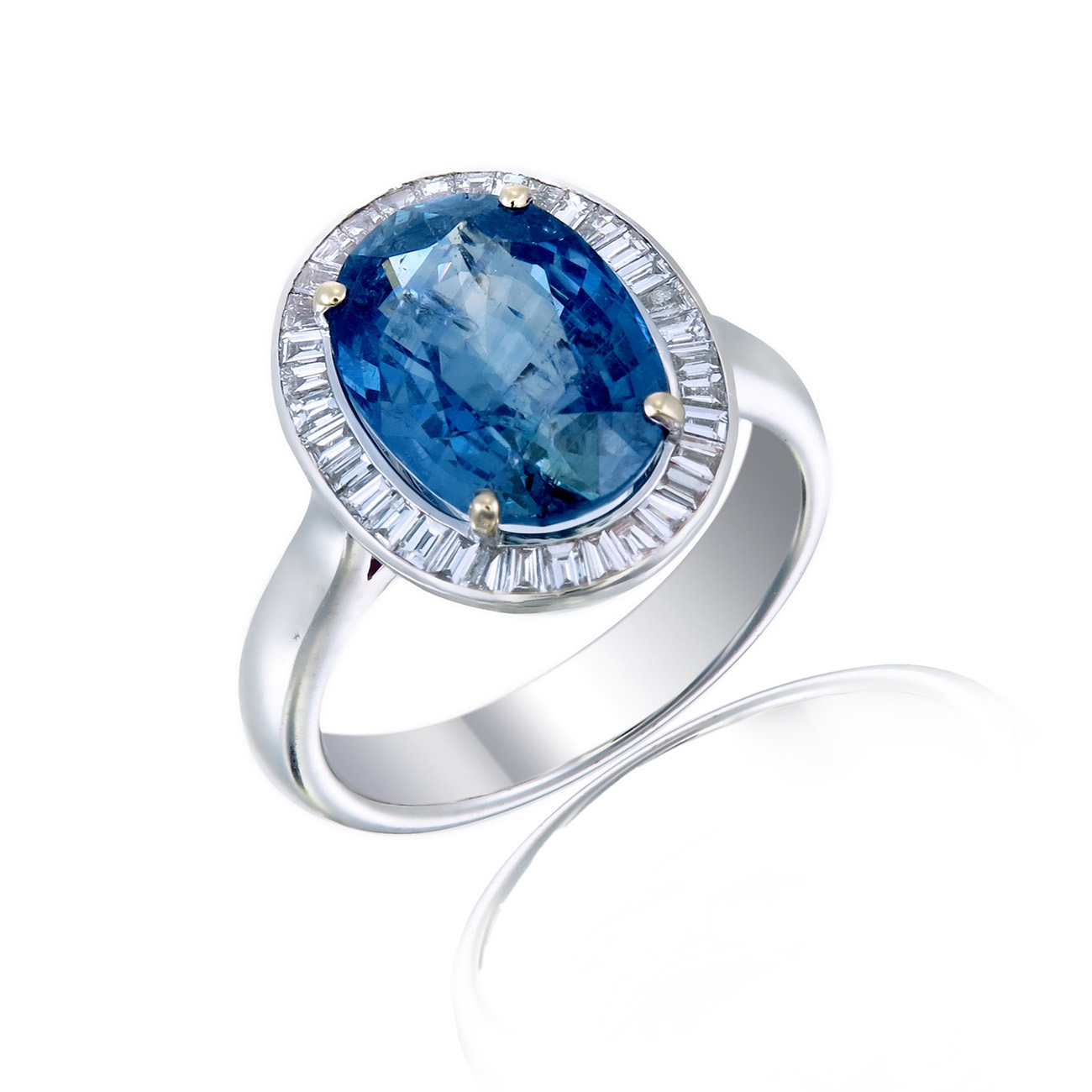 Siamese Blue Sapphire Ring