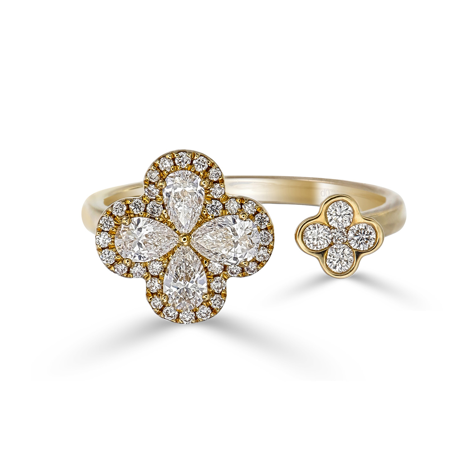Open flower ring sales